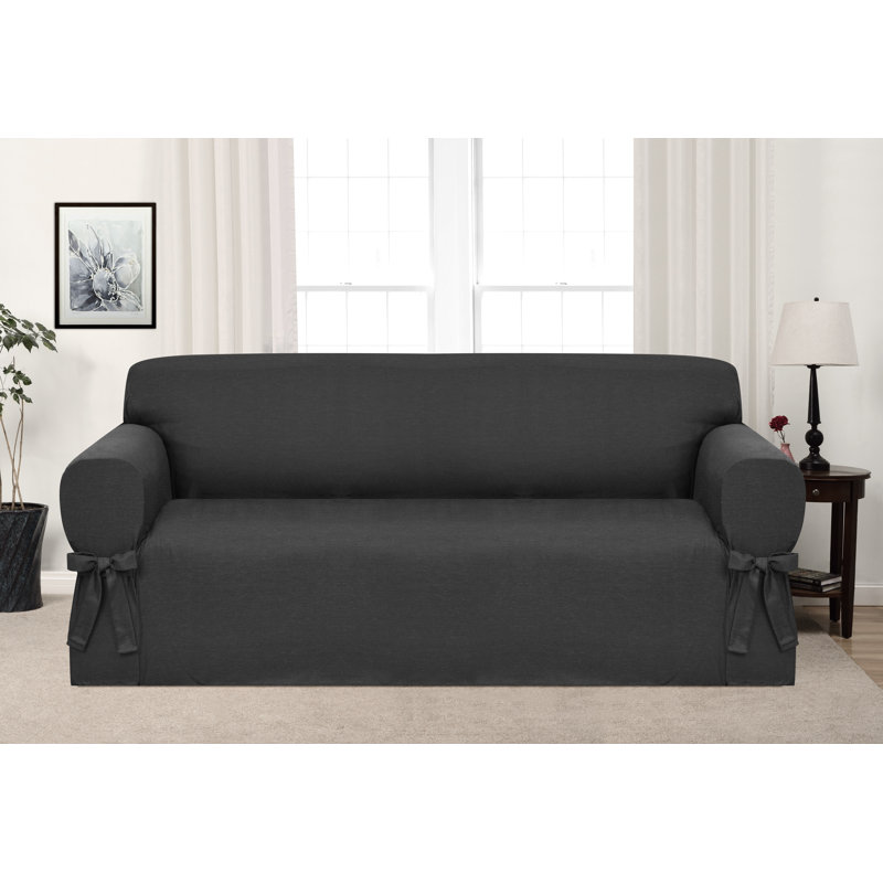 Ophelia & Co. Box Cushion Sofa Slipcover & Reviews Wayfair